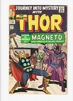 Buy JOURNEY INTO MYSTERY 109 Thor Marvel Comic KIRBY ART   MAGNETO STRIKES • 67.01£