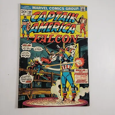 Buy Captain America And Falcon #168 1st App Of Baron HelmutZemo As Phoenix Key Comic • 31.60£