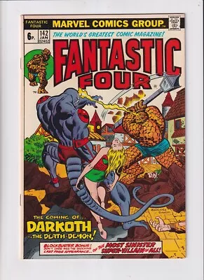 Buy Fantastic Four (1961) # 142 UK Price (7.0-FVF) (2001375) 1st Darkoth 1974 • 18.90£