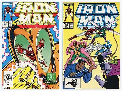 Buy Iron Man #223 & 224 (NM- 9.2) 1st App Blizzard 2-Part Full Story Set 1987 Marvel • 11.82£