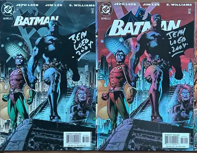 Buy BATMAN #619 SET! Standard Cover & Variant, NM+ Both Signed By Jeph Loeb! DC 2003 • 39.71£