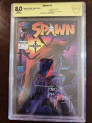 Buy Spawn #2 8.0 CBCS Verified Signature By Todd McFarlane • 67.20£