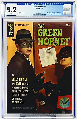 Buy Green Hornet #1 CGC 9.2 WHITE PAGES 1967 Gold Key BRUCE LEE Kato Cover TV Series • 1,145.58£