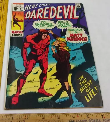 Buy Daredevil #57 F Comic Book 1960s Silver Age Reveals ID Deaths Head • 36.44£