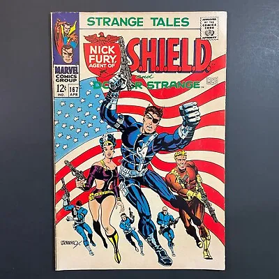 Buy Strange Tales 167 ICONIC Jim Steranko Cover Silver Age Marvel 1968 Valentina • 47.36£