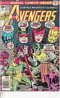 Buy Avengers  #154 1976 -iron Man,cap,scarlet Witch,vision- Conway/ Perez...vg • 5.59£