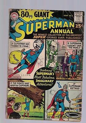 Buy DC Comics Giant Superman 80pg No 1 Aug 1964 25c USA • 16.99£