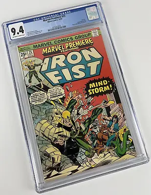 Buy Marvel Premiere #25, CGC 9.4, 1975, 1st Iron Fist Artwork By John Byrne • 102.78£