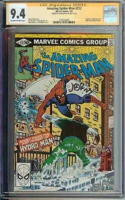 Buy Amazing Spider-Man #212 SS CGC 9.4 Auto John Romita Jr 1st App Hydro-Man Signed • 195.90£