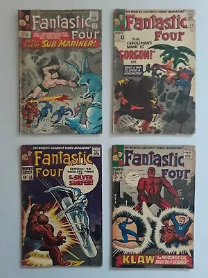 Buy Fantastic Four 33 Attuma, 44 Gorgon, 55 Silver  Surfer, 56 Klaw Marvel 1964-1966 • 143.64£