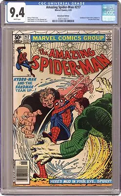 Buy Amazing Spider-Man #217N Newsstand Variant CGC 9.4 1981 4341136017 • 61.67£