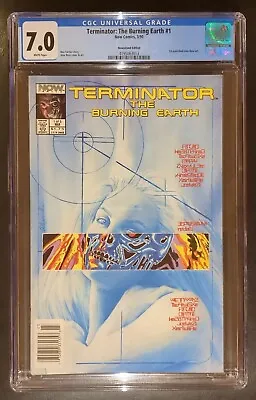 Buy Terminator: The Burning Earth #1 CGC 7.0 Newsstand 1st Published Alex Ross Art • 43.36£