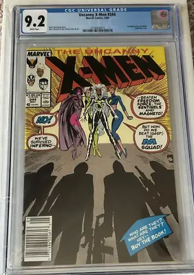 Buy Uncanny X-Men #244 CGC 9.2  1st App Of Jubilee -Newsstand  Marvel (1989) • 55.33£