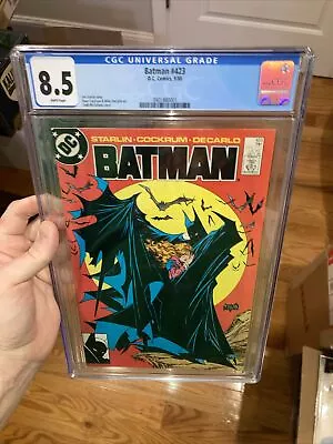 Buy Batman 423 CGC 8.5 1988 1st Print Todd McFarlane DC Comics • 160.64£