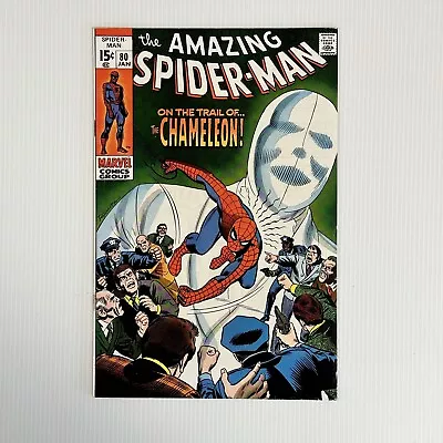 Buy Amazing Spider-Man #80 FN/VF 1970 Comic Cent Copy • 120£