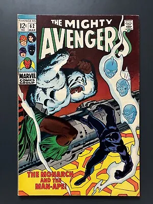 Buy Avengers #62 Marvel Comics 1969 Key Issue 1st Man-Ape Appearance VF8 • 10£