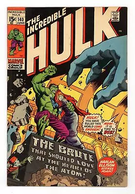Buy Incredible Hulk #140 VG+ 4.5 1971 • 24.93£