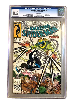 Buy Amazing Spider-man #299, Cgc 8.5 - White Pages - Key Book - Venom • 113.17£