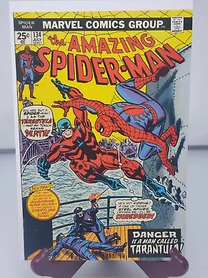 Buy The Amazing Spider-Man #134 Marvel 1974 1st Tarantula Punisher Cameo. NICE 7.0 • 132.51£