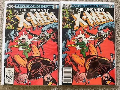 Buy UNCANNY X-MEN #158 (1982 Marvel) 1ST ROGUE Cover 2nd App Newsstand/Direct VF/NM+ • 32.17£
