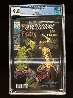 Buy All-New Wolverine #25 CGC 9.8 (2017) Lenticular Fantastic Four #112 Daken Angel • 39.49£