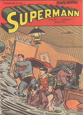 Buy COLORFUL ALLLEI 1953 1st Jg./1954 2nd From 1 - SUPERMAN - SUPERMAN - HETHKE - EXCELLENT • 8£