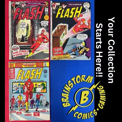 Buy The Flash #208, 212 & 214 - 52 Page & 100 Page Issues - DC Comics 1971 Bronze • 39.68£