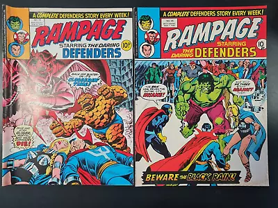 Buy Rampage Starring The Defenders #19 & #20 Marvel Uk 1978 Hulk Avengers Namor Nova • 0.99£