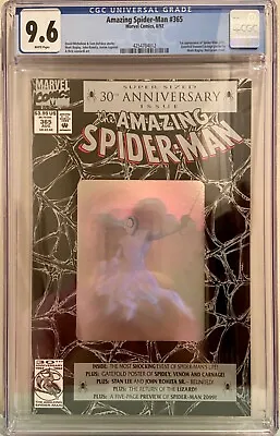 Buy Amazing Spider-Man #365 CGC 9.6 1st Appearance Spider-Man 2099 Hologram Cover NM • 51.96£