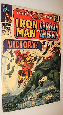 Buy Tales Of Suspense #83 Iron-man Captain America  Kirby/colan  90 1966 White Pgs • 46.26£