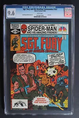 Buy SGT FURY His Howling Commandos #167 LAST 1st Nick Fury #1 Rpt KIRBY CGC NM+ 9.6 • 91.62£