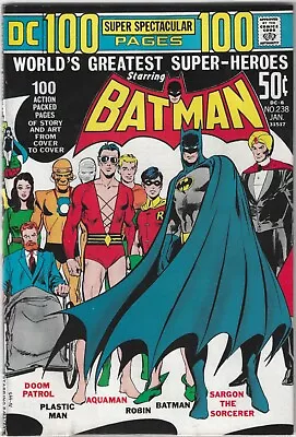 Buy 1972 Worlds Greatest Super Heroes #238 BATMAN 100 Pg D.C. Comic Book DOOM PATROL • 23.18£