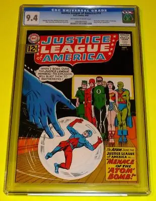 Buy 1962 JUSTICE LEAGUE OF AMERICA #14 CGC 9.4 OW-W NM+ Flash Black Cover Atom Joins • 1,576.73£