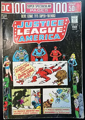 Buy JUSTICE LEAGUE OF AMERICA#110  (DC 1974) G/VG 2nd John Stewart FREE Shipping • 7.86£