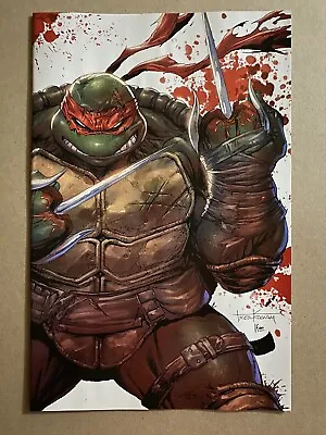 Buy Teenage Mutant Ninja Turtles #1 2023 NYCC Battle Damage Raphael VIRGIN Variant • 94.83£
