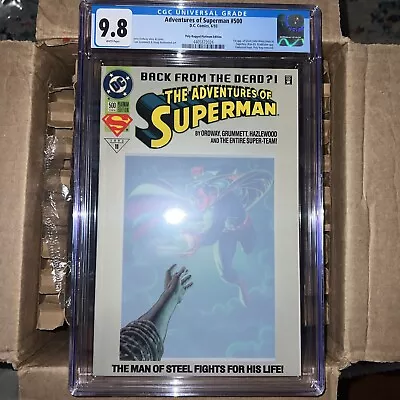 Buy Adventures Of Superman #500 CGC 9.8 Platinum 1st Superboy & Steel Rare! • 502.19£