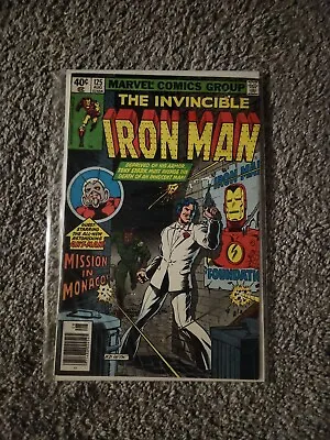 Buy Iron Man #125 Newsstand Guest Starring Ant-man! Demon In A Bottle! Marvel 1979 • 15.89£