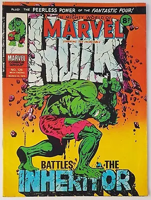Buy Mighty World Of Marvel #129, Uk Marvel Comic 1975, Classic Steranko Cover • 22.99£