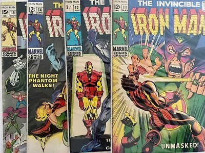 Buy THE INVINCIBLE IRON MAN (1968) #11 #12 #14 #19 LOT X4 • 60£