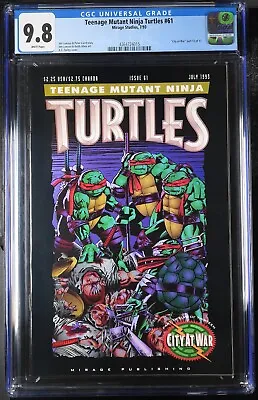 Buy Teenage Mutant Ninja Turtles 61 (CGC 9.8)  City At War  Part 12 1993 Mirage W022 • 239.86£