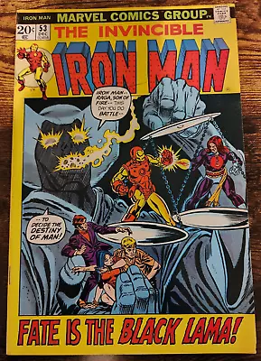 Buy IRON MAN #53 Black Lama! 1972 All 1-332 Issues Listed! (8.0) Very Fine • 19.28£