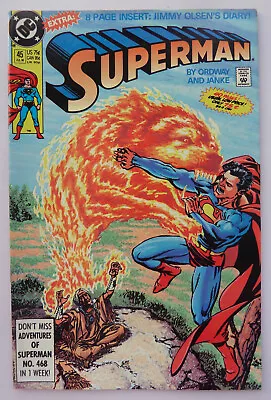 Buy Superman #45 - DC Comics - July 1990 VF- 7.5 • 4.45£