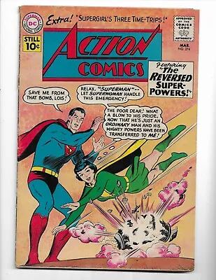 Buy Action Comics 274 - Vg- 3.5 - Superman - Supergirl - Lois Lane (1961) • 35.98£