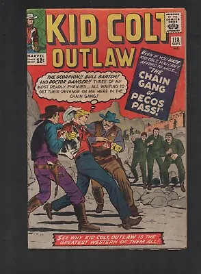 Buy Marvel Comics Kid Colt Outlaw September 1964 VOL#1 NO#118 Comicbook Comic Book • 3.61£