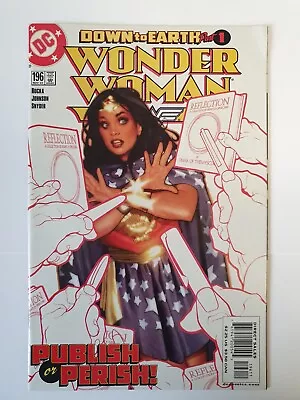 Buy DC COMICS WONDER WOMAN #196 2003 Adam Hughes Cover Art  • 8£