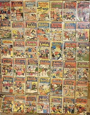 Buy Lot 40+ Archie Comics - Jughead, Laugh, Pep, Betty, Resealed ~40-50¢ | 1970-1980 • 36.34£