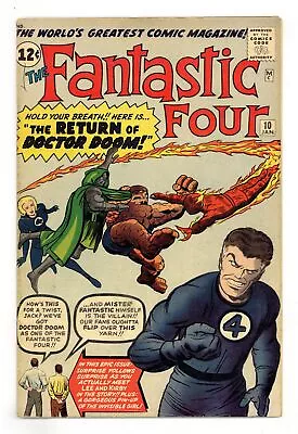 Buy Fantastic Four #10 VG- 3.5 1963 • 313.67£