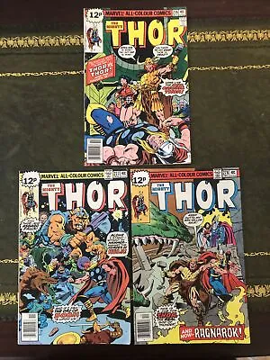Buy The Mighty Thor #276, 277 & 278. 3 Consecutive Issue Comics From 1978 • 8.50£