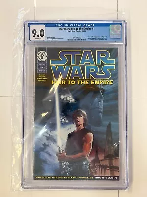 Buy Star Wars Heir To The Empire #1 CGC 9.0 1st Full App Of Thrawn / Mara Direct WP • 79.94£