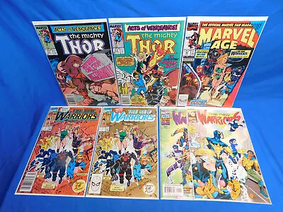 Buy THE MIGHTY THOR 411 & 412 1ST Appearance Of NEW WARRIORS + #1 1st & 2nd Print • 46.11£